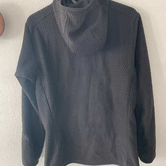 Women's Patagonia R1 Air Fleece Full-Zip Hoody Black - Picture 3 of 10